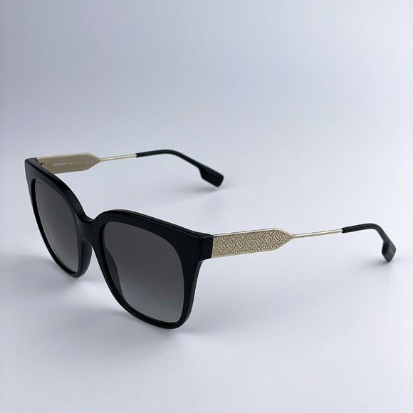 Burberry BE4328 EVELYN 300111 Sunglasses Black Gold Gray Gradient Butterfly main image 8